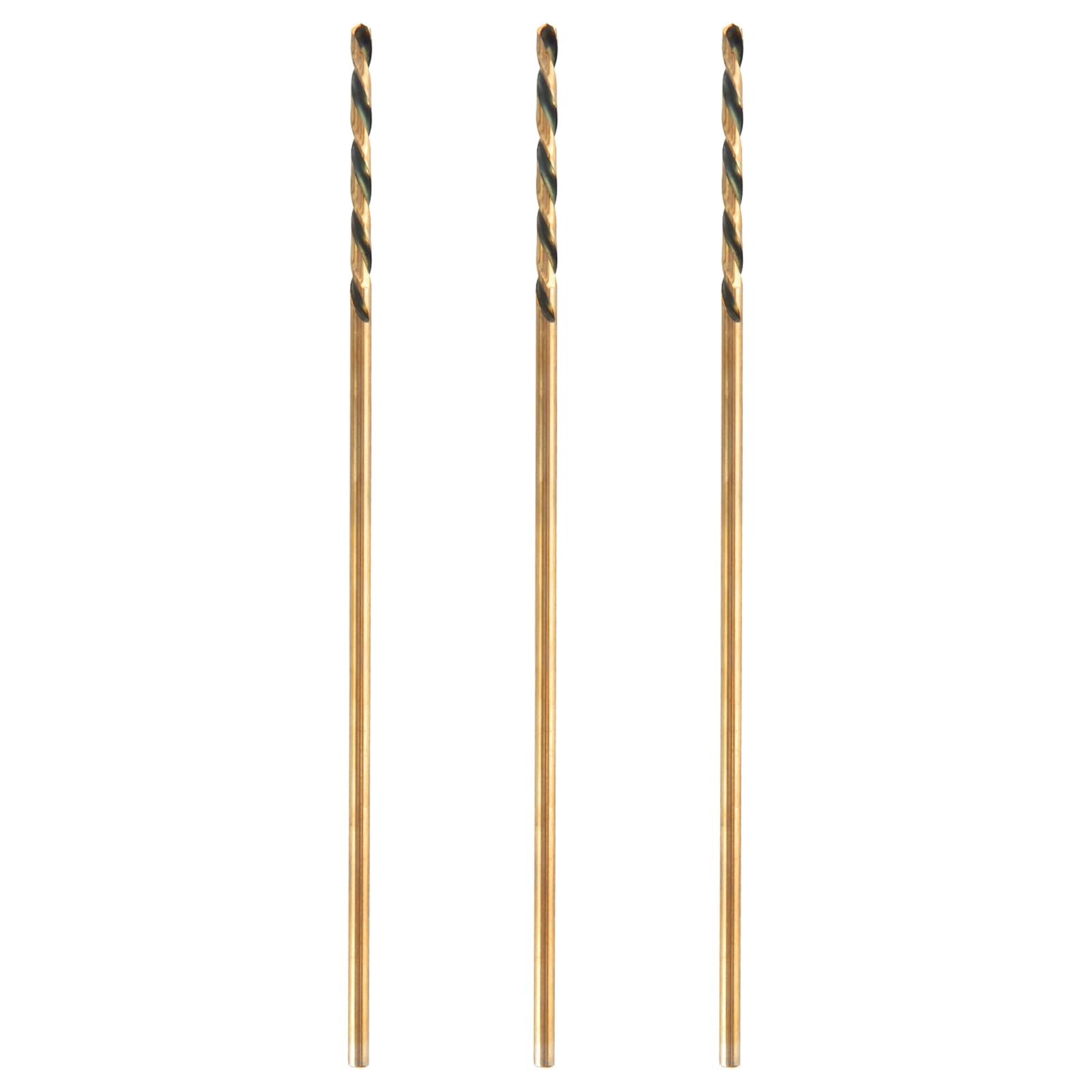 3/32 x 8 Inch Extra Long Drill Bits (3 Pack), Aircraft Drill Bit Black and Go…