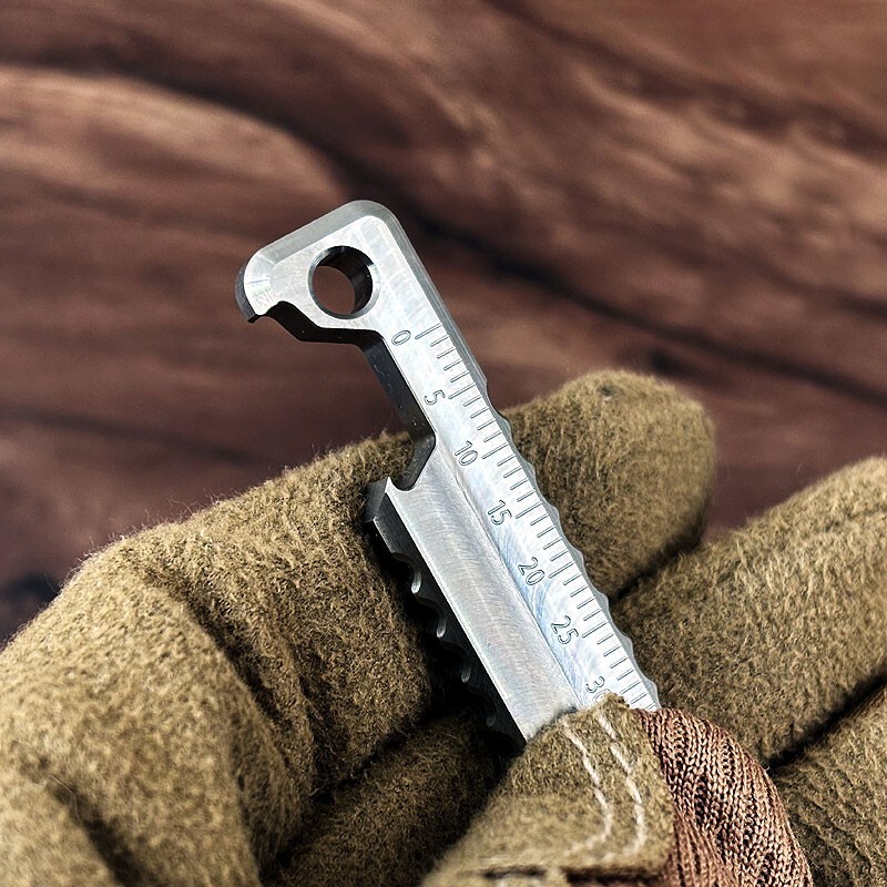 TITANER Titanium Pry Bar Crowbar Multi Tools Ruler Bottle Opener Outdoor EDC