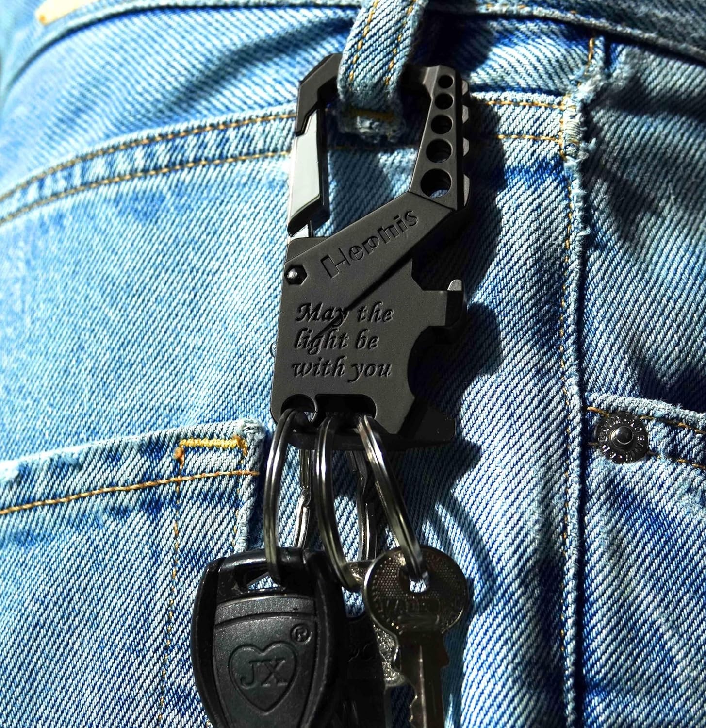 Skull Heavy Duty Key Chain – Ultimate Emergency Tool & Ergonomic Bottle Opener