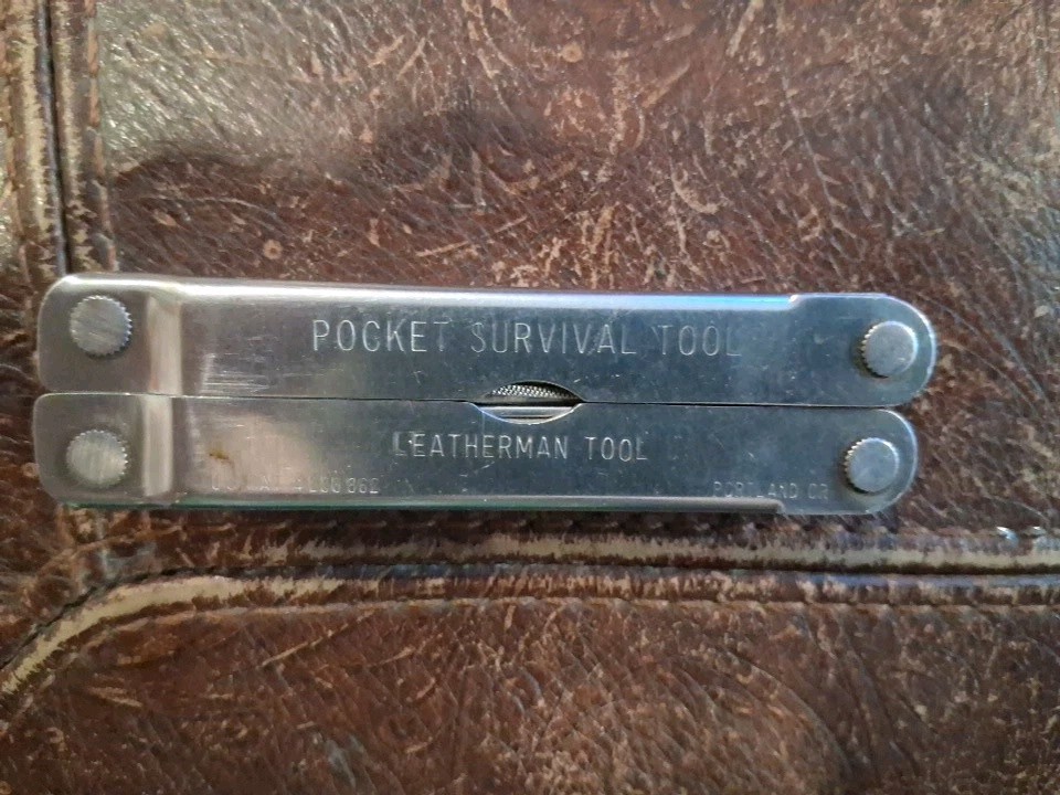 ORIGINAL LEATHERMAN TOOL ” POCKET SURVIVAL TOOL” PORTLAND OR. US PATENT 4238862