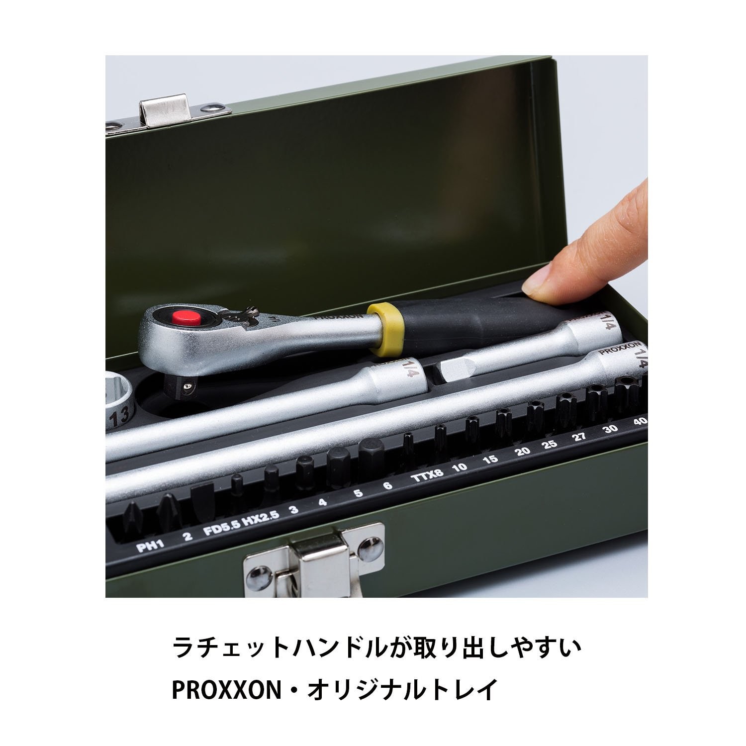 PROXXON Socket Wrench Set, 3/8-inch (9.5mm) Drive, Lightweight Garage Tool Set