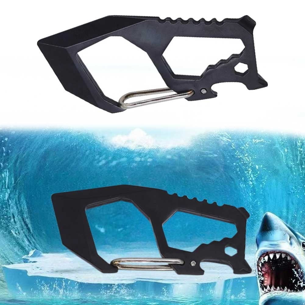 Bottle Opener Keychain Clip 20g 7.5*3.4*0.5cm Aluminum Alloy Multifunctional