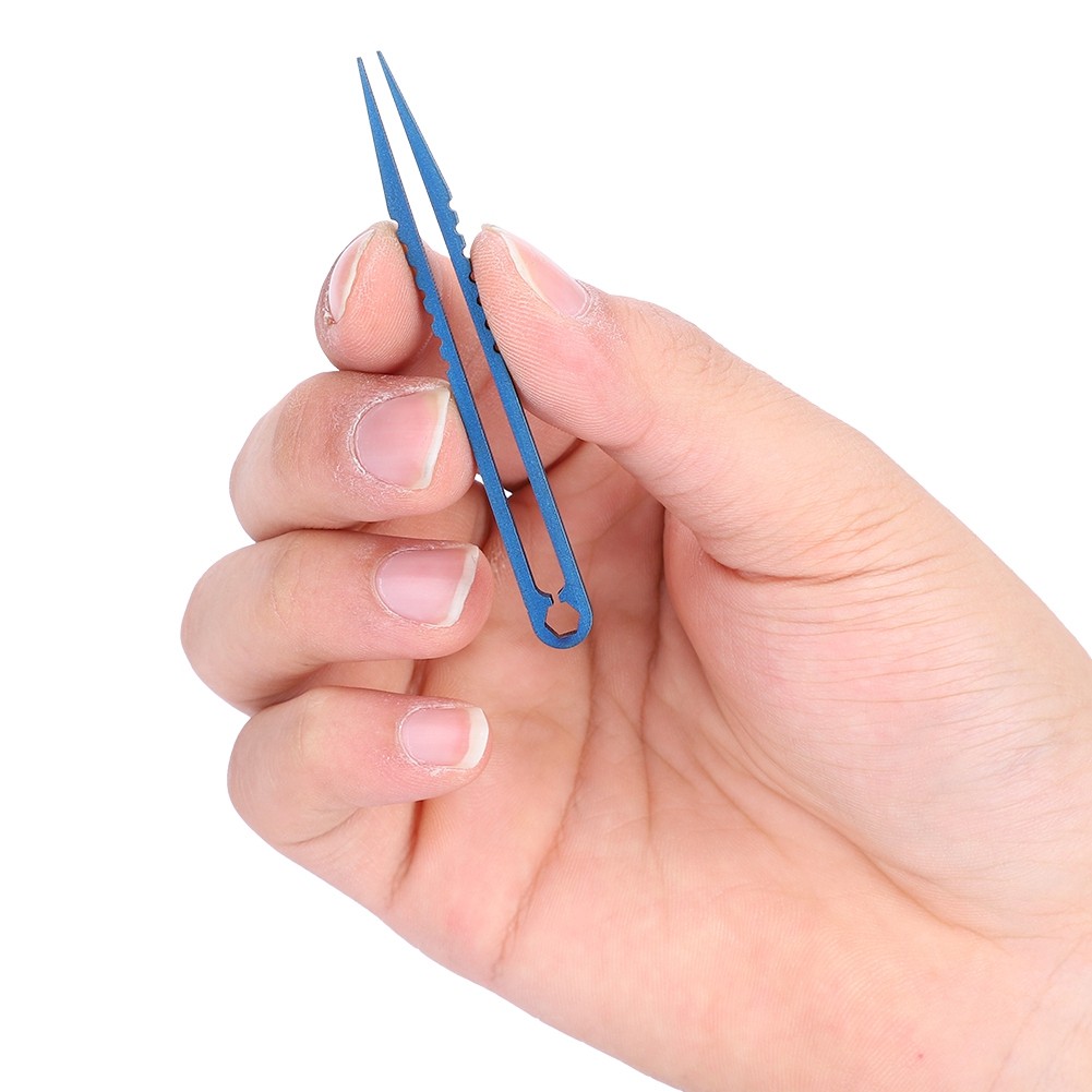 Mini TC4 Titanium Tweezers For Outdoor Travel Camping Home