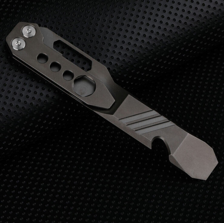 New Titanium Alloy Pocket Pry Bar Crowbar Opener Portable Outdoor EDC Multi Tool