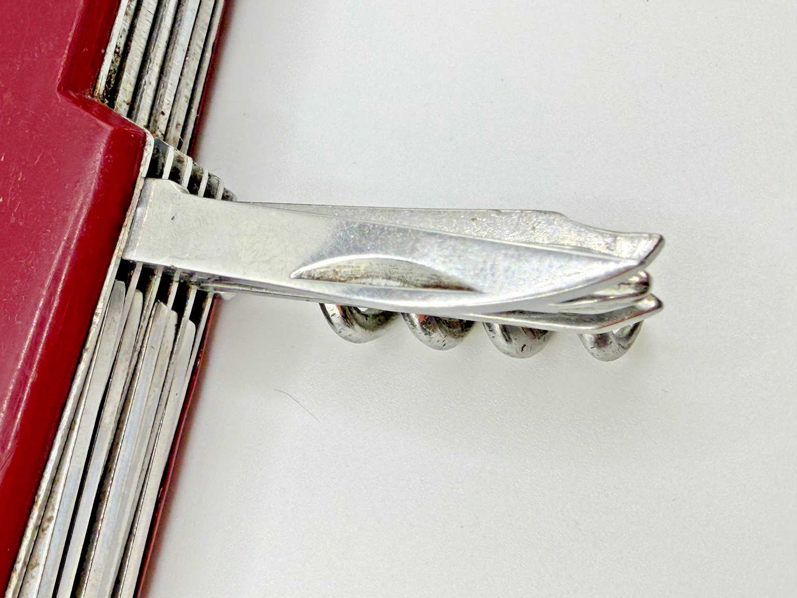 RED STAINLESS STEEL 9-IN-1 POCKET KNIFE MULTI-TOOL SCISSORS CORKSCREW OPENER