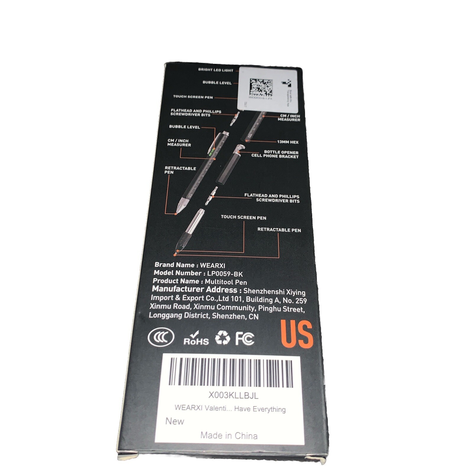 WEARX 11 in 1 MULTI TOOL TECH TOOL PEN SCREWDRIVER BALL POINT PEN LIGHT INC 2