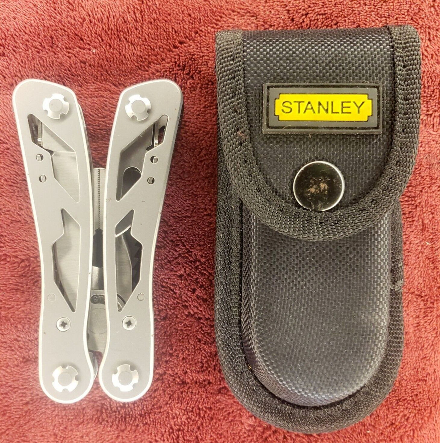 Stanley 12-In-1 Multi-Tool Knife 12 Tools, Nylon Sheath 84519K