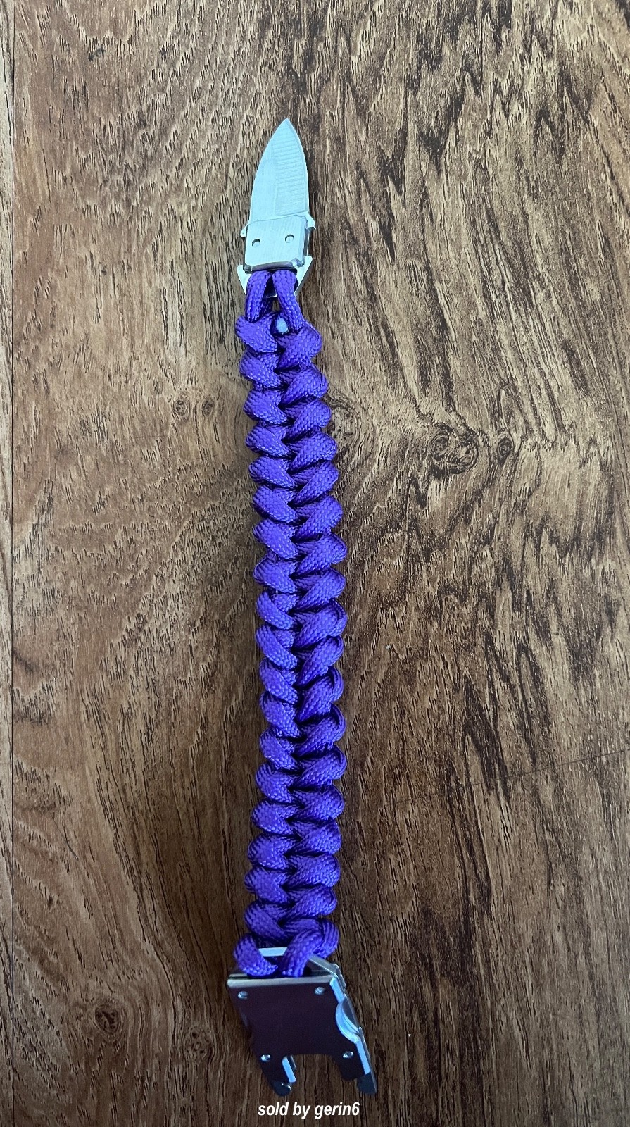 Paracord Emergency Tactical EDC Survival Knife Bracelet, Purple BR4 New