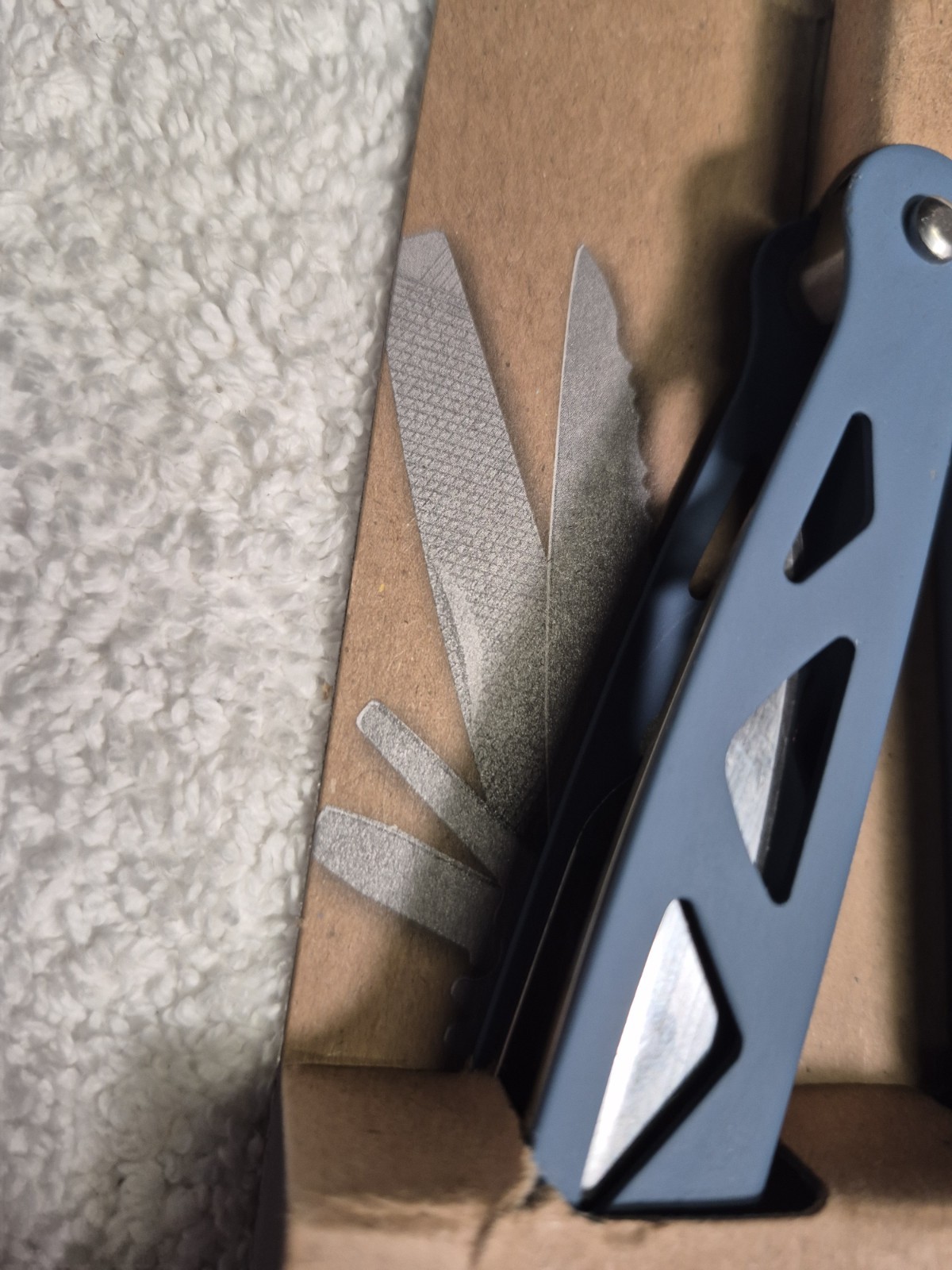 Ozark Trail Blue Handle 12-in-1 Multi-Tool Sheath Included New Sealed