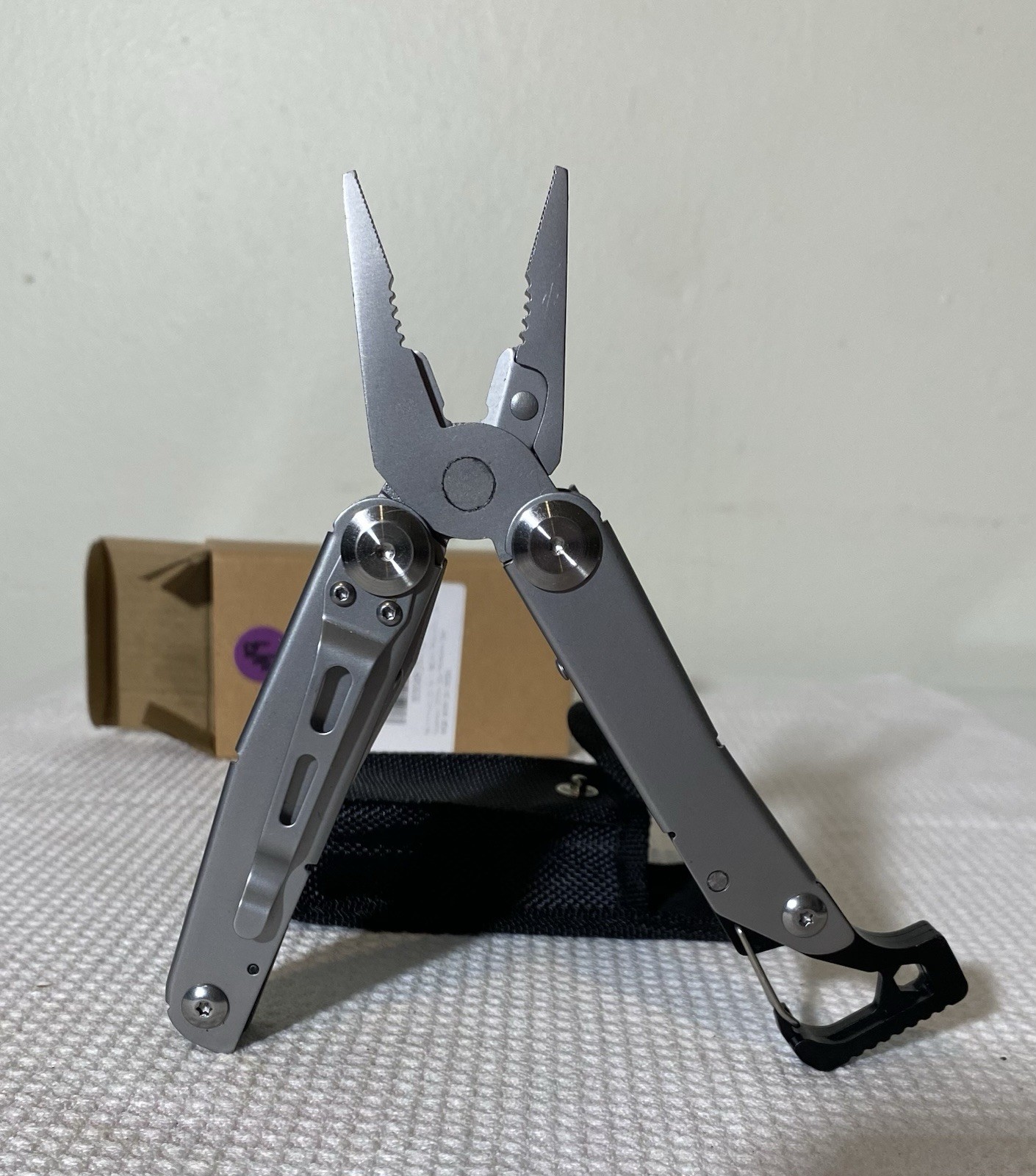 Silver Stainless Steel 13 In 1 Multi-Tool, Plier, Knife, Screwdrivers