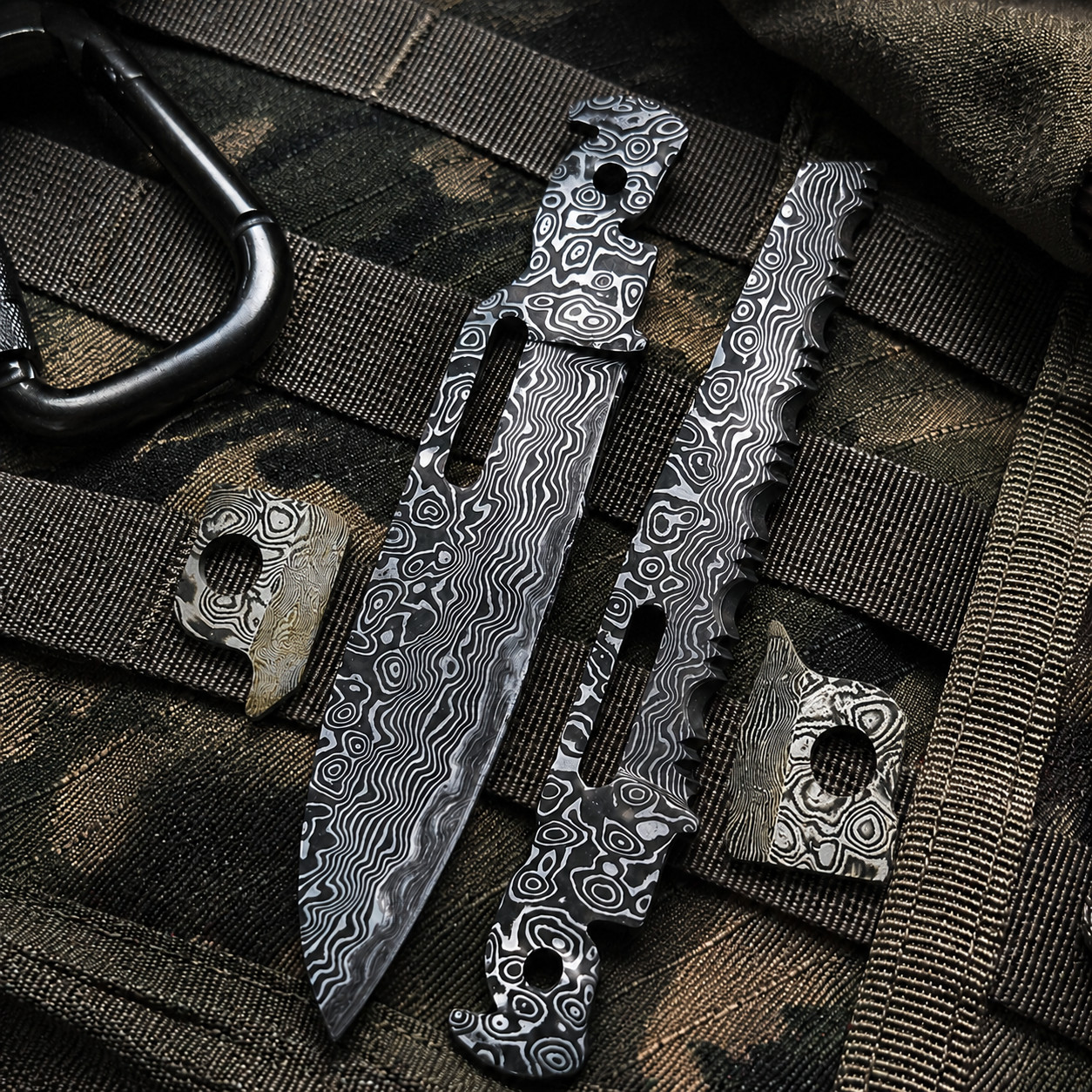 Custom VG10 Damascus Blade for Leatherman FREE P2/P4/ARC – CNC, 60HRC