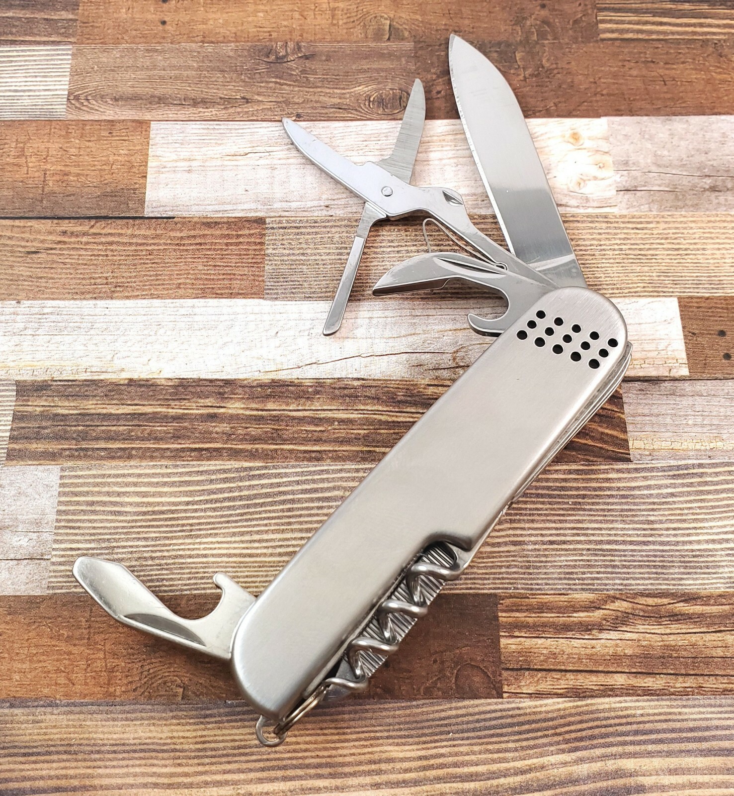 Multi-Tool Stainless Steel Pocket Knife with nylon Belt Holster