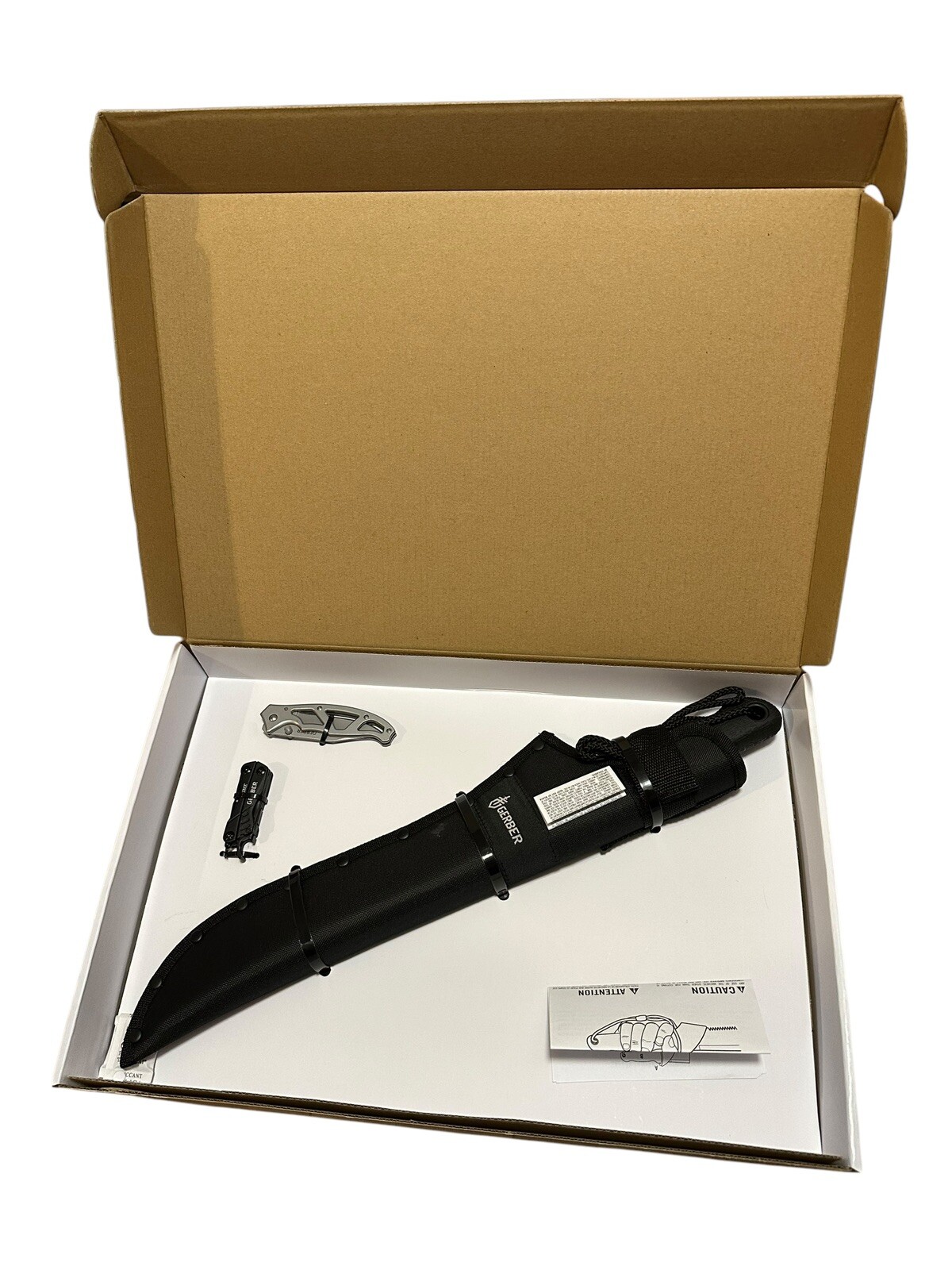 Gerber Trail Series Kit-3-in-1 Gator Machete Jr Paraframe & Dime Multi-tool New