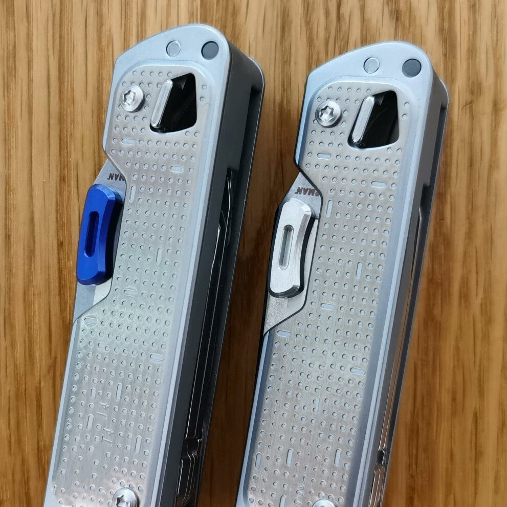 Aluminum Alloy Thumb Grip Easy open push button For Leatherman T2 T4 DIY