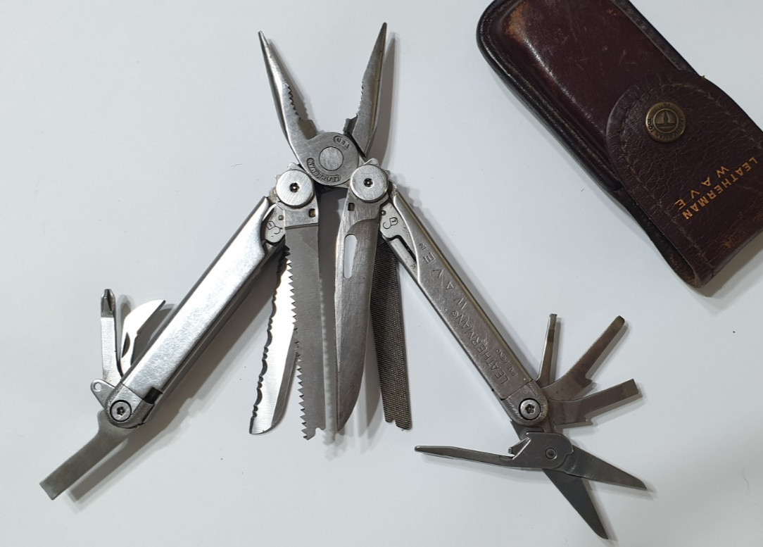 🔥🔥 Leatherman 1998 Wave OG Original Gen1 Leather Sheath Multi Tool Pat Pend