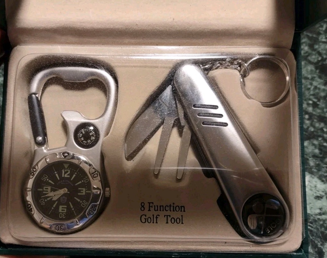 Field & Stream Men’s Watch and 8-Function Golf Tool gift set