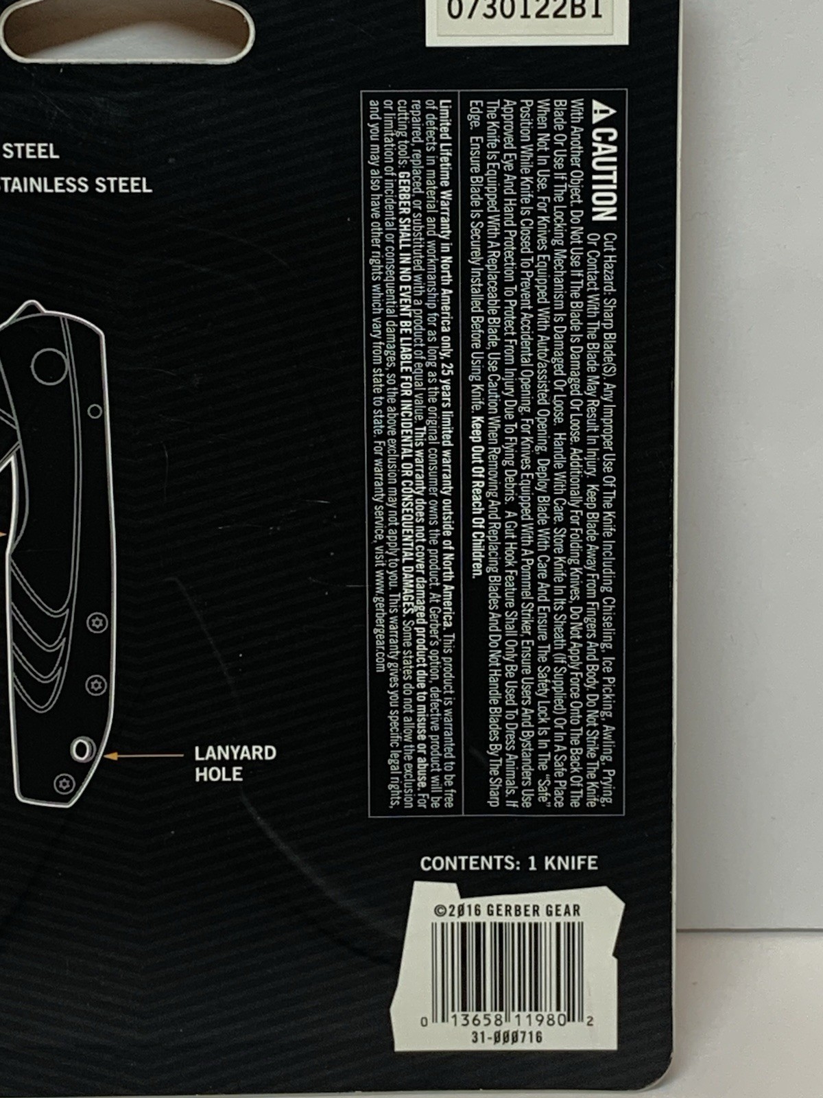 Gerber STL 2.5 Drop Point Fine Edge Knife 31000716 ~ NEW