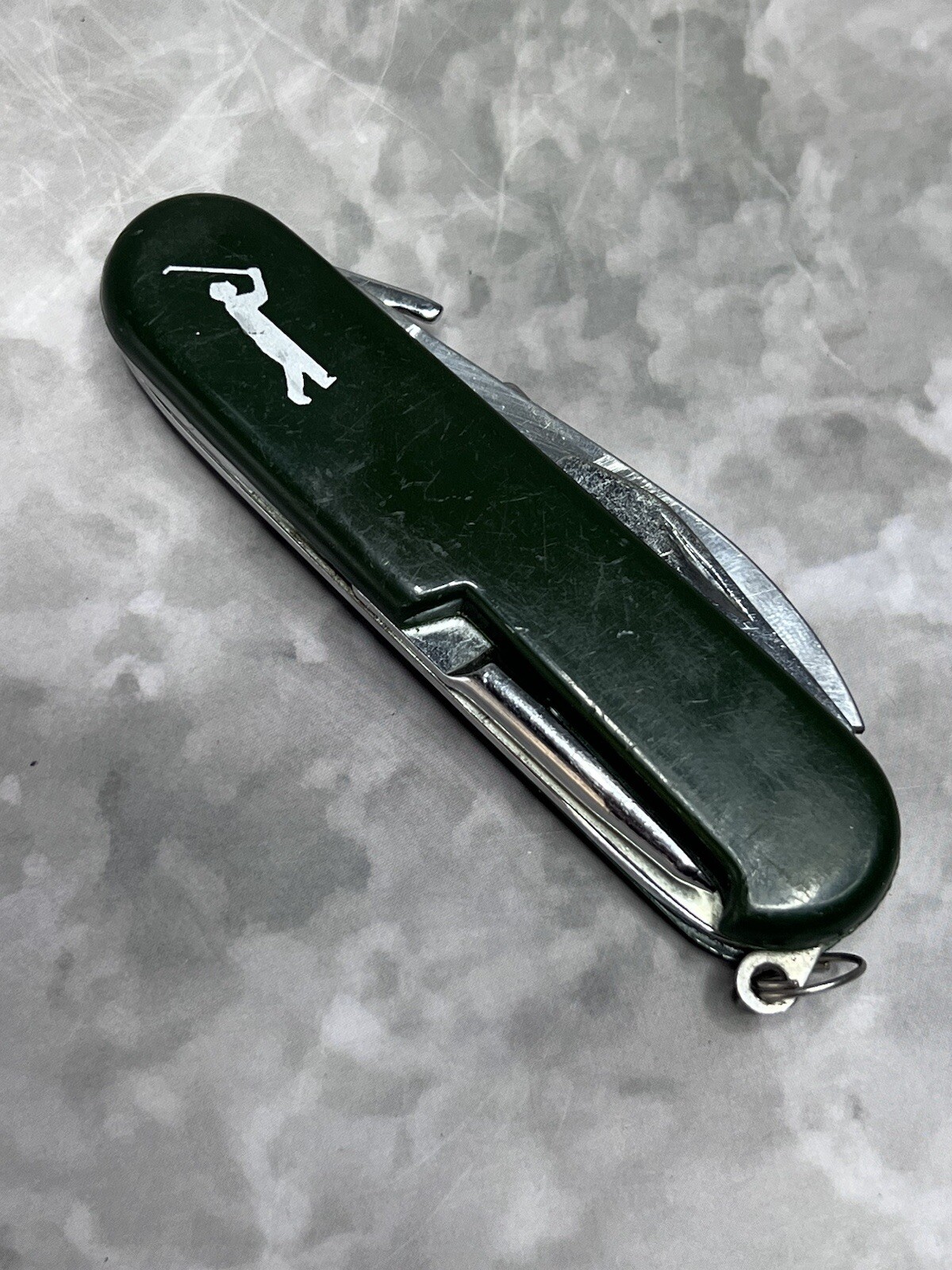 Vintage Golf Green Multi Tool Pocket Tactical Camping Folding Army Knife 1704