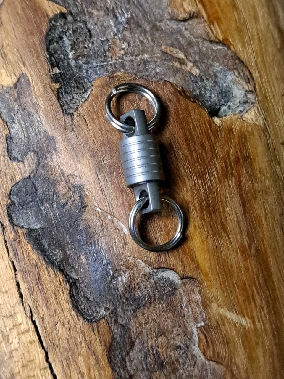 Super Mini Titanium Swivel With 10mm Titanium Keyrings
