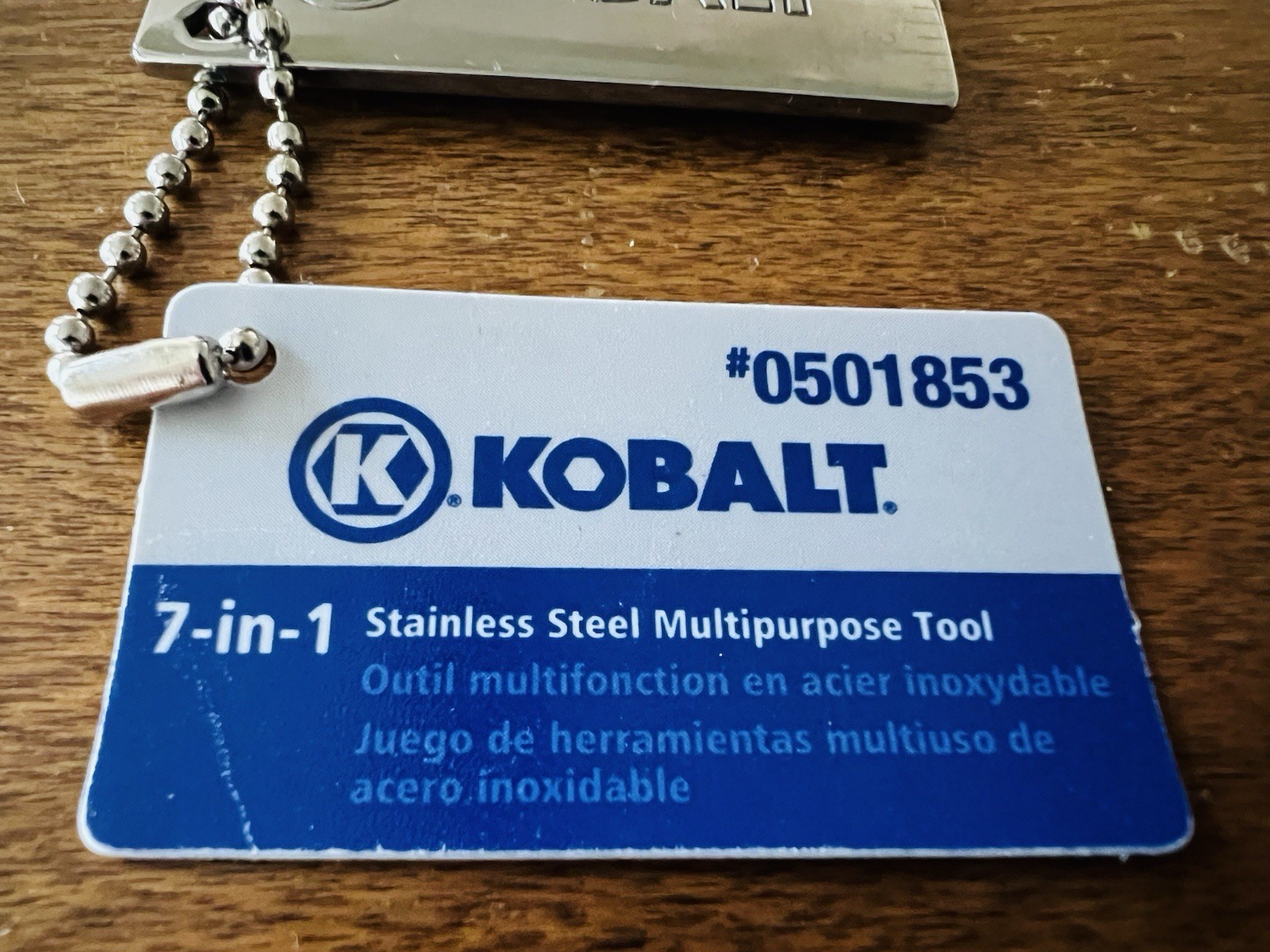 Kobalt 7 In 1 Stainless Steel Multipurpose Tool Keychain