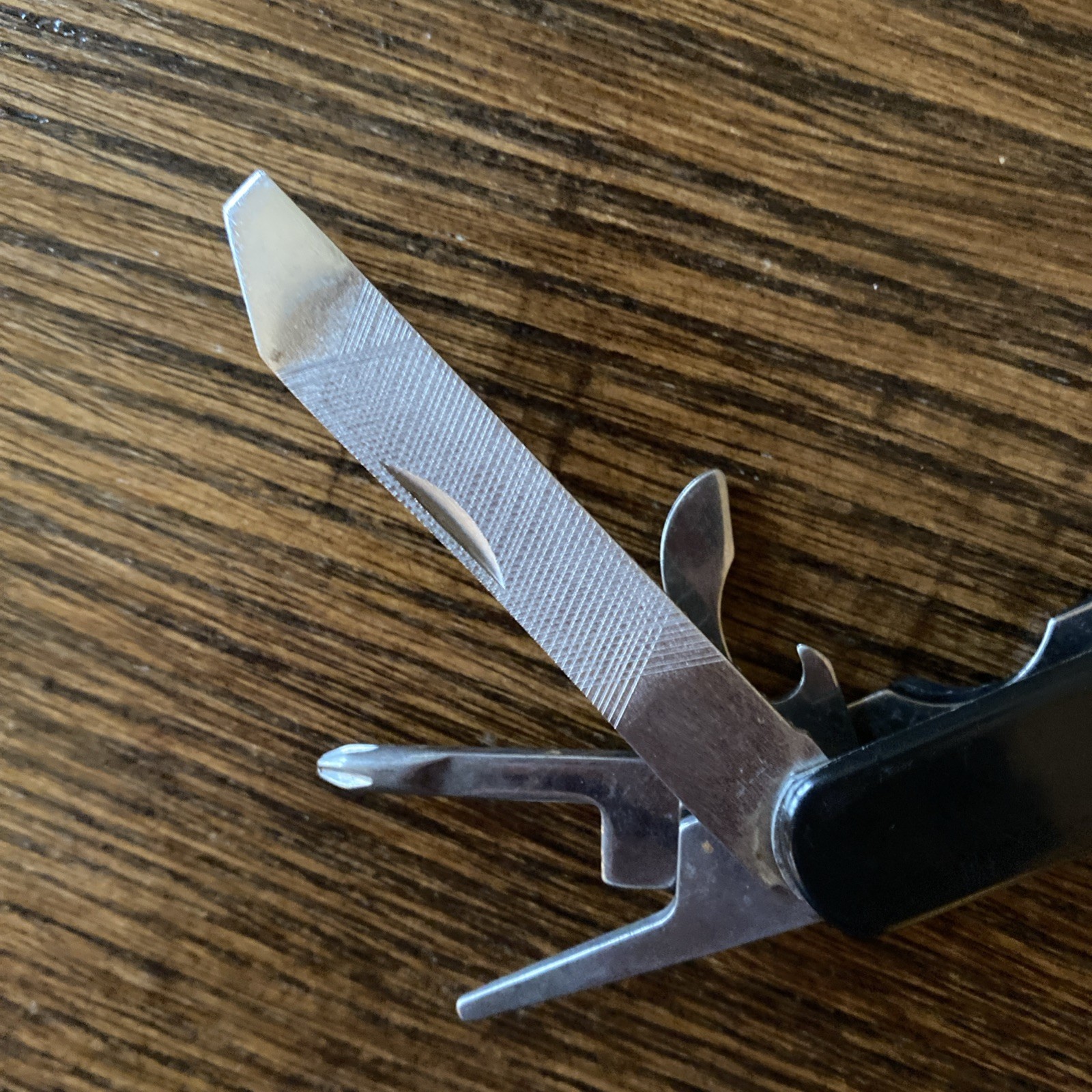 Multi-Tool Utility Pocket Knife Pliers File Ruler Screwdriver Bottle Opener