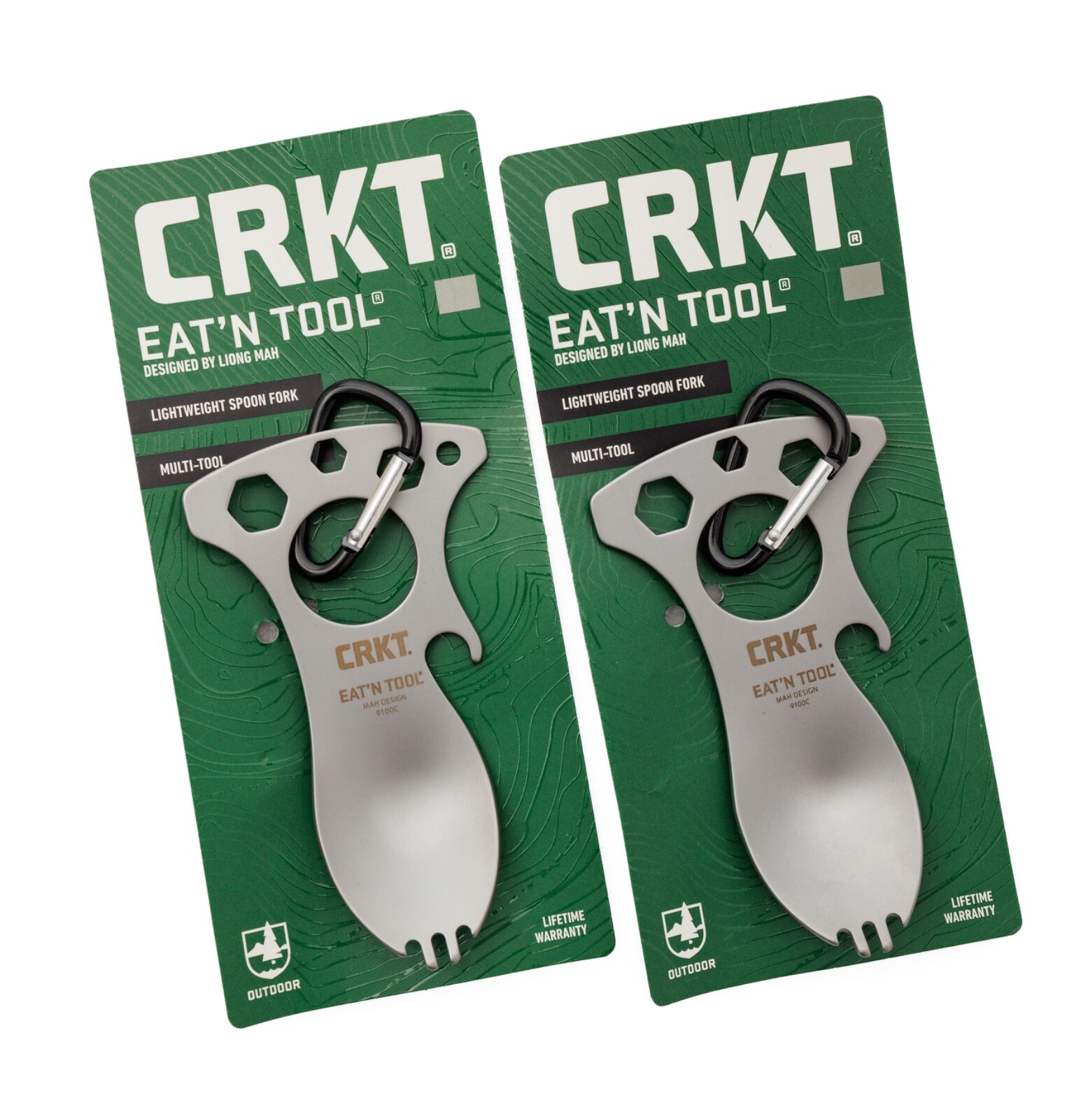 CRKT Eat’n Tool Outdoor Spork Multitool Stainless EDC Bottle Opener LOT of 2