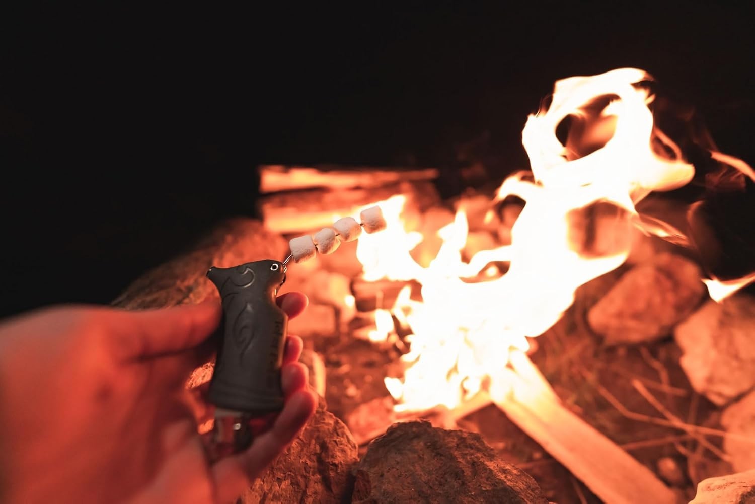 Compact Retractable Bottle Opener & Stainless Steel Poker for Adventurers