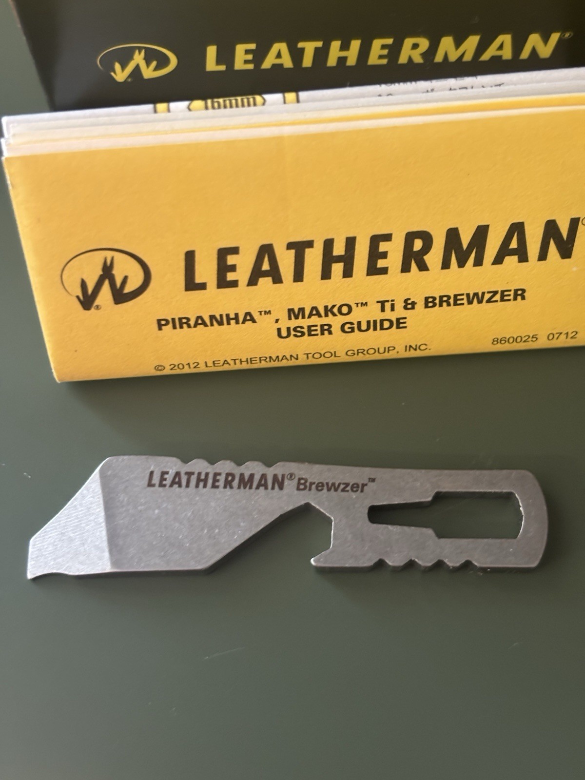 Leatherman Brewzer 831678 Keychain Bottle Opener Pry Bar EDC Discontinued NIB