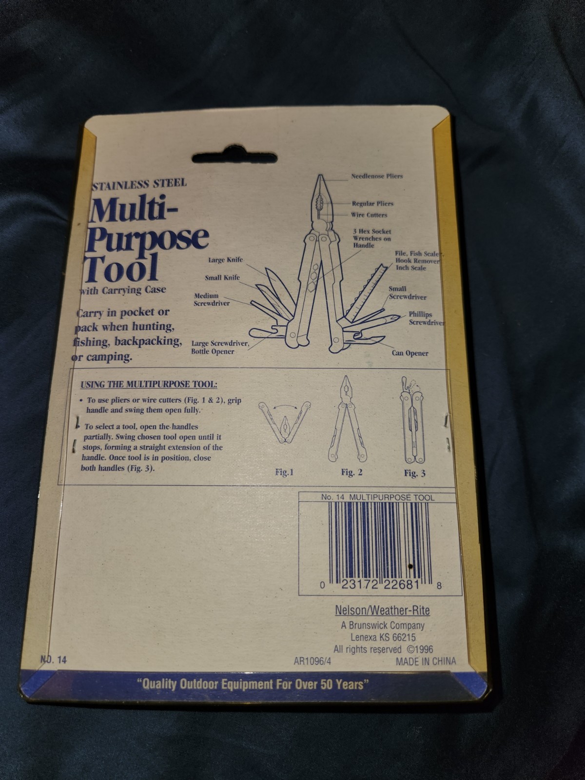 Vintage NOS 1996 American Camper multi-purpose tool