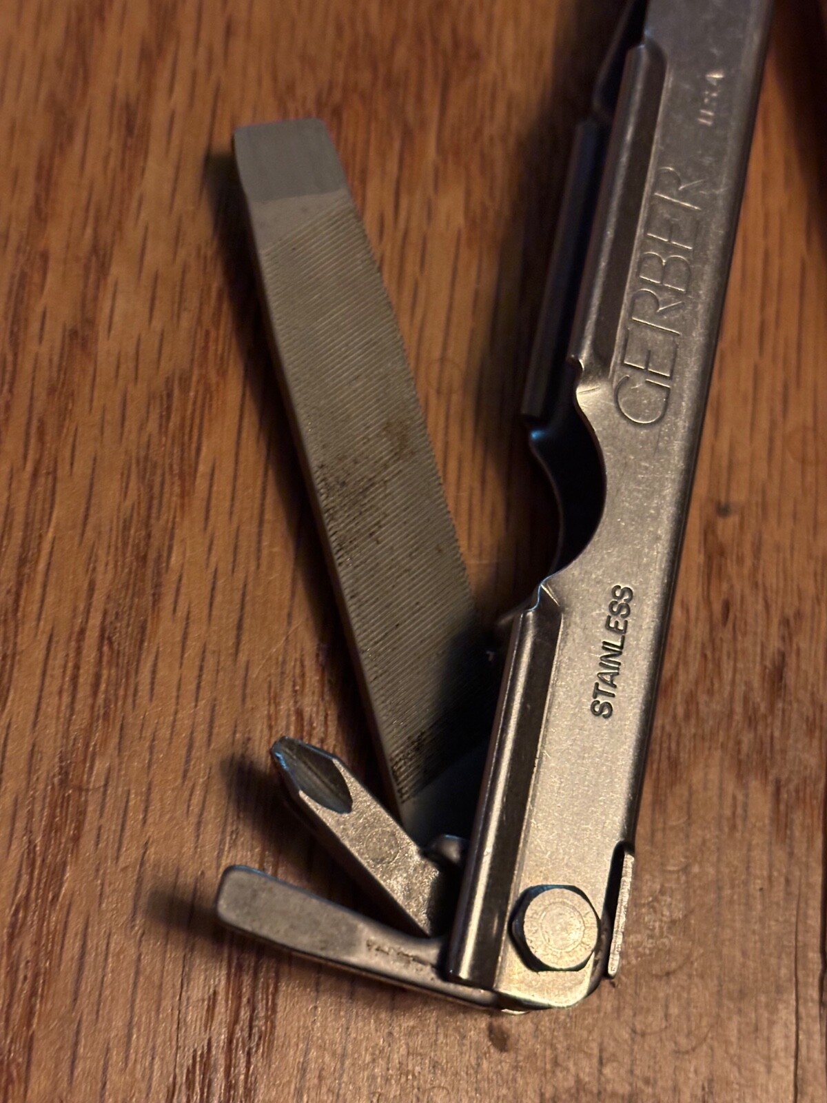 Vintage Gerber MPT multitool with original leather sheath rare free shipping