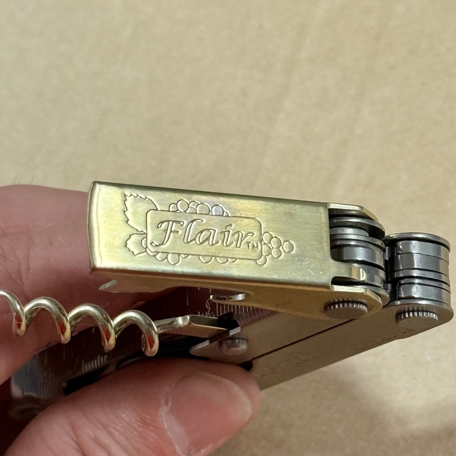 Leatherman Flair Multi-Tool Stainless 10/00 Corkscrew Sheath Knife RARE USA
