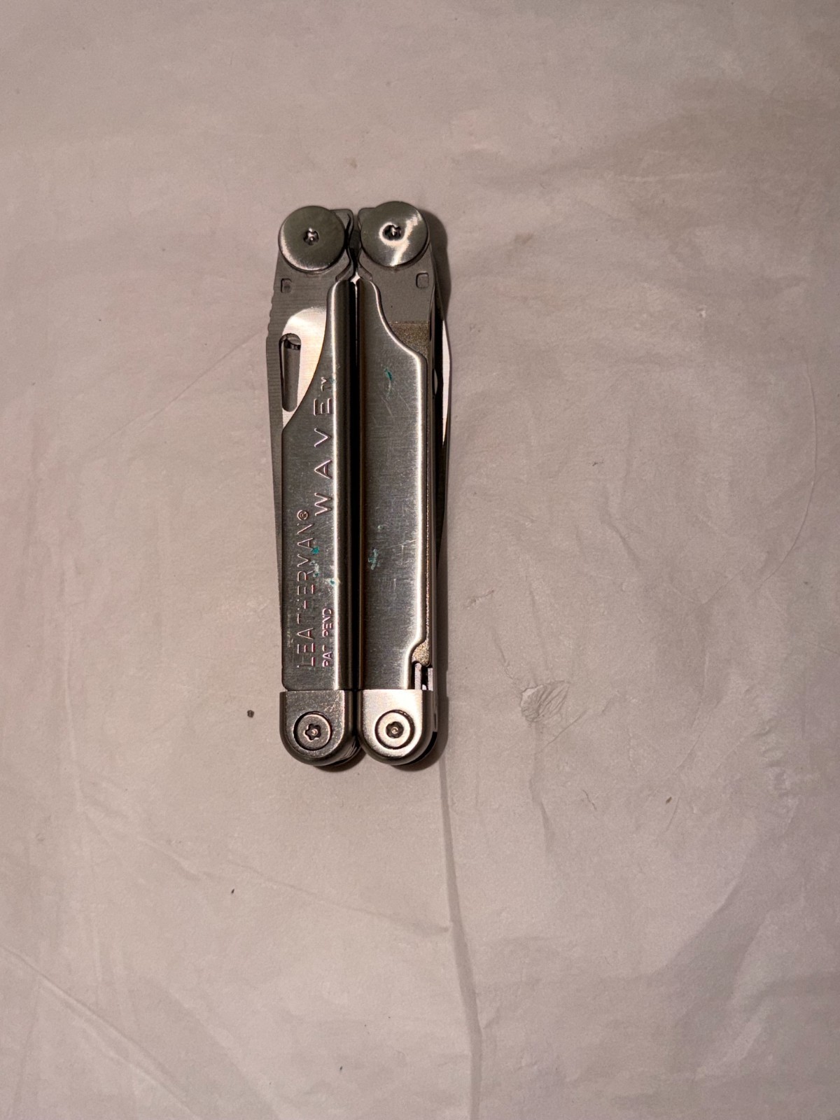 Vintage Leatherman Wave USA Multi Took Patent Pending with Pocket Carrier