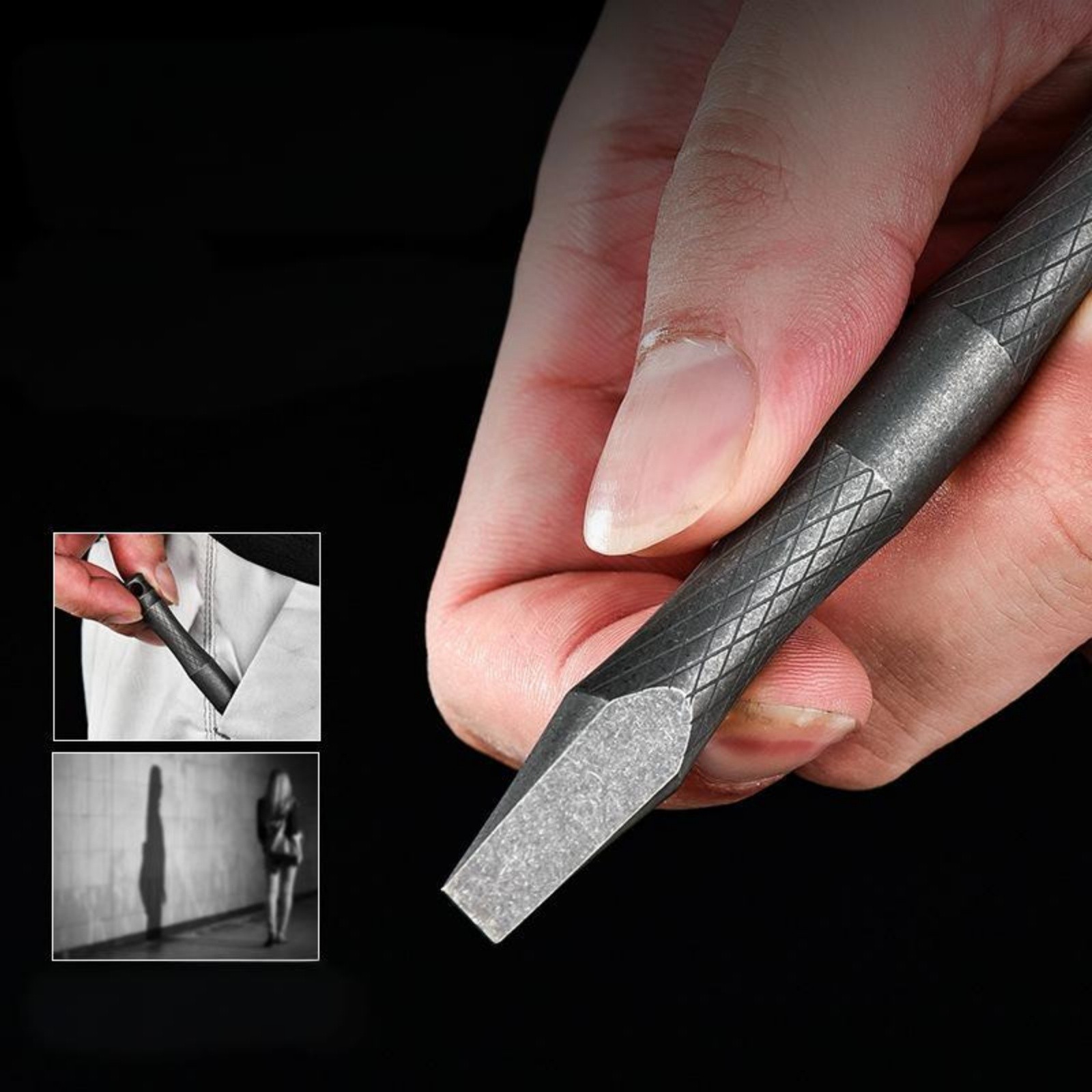 EDC Pry Bar Multi-Tool Stick Outdoor Camping Survival Tool Titanium Alloy