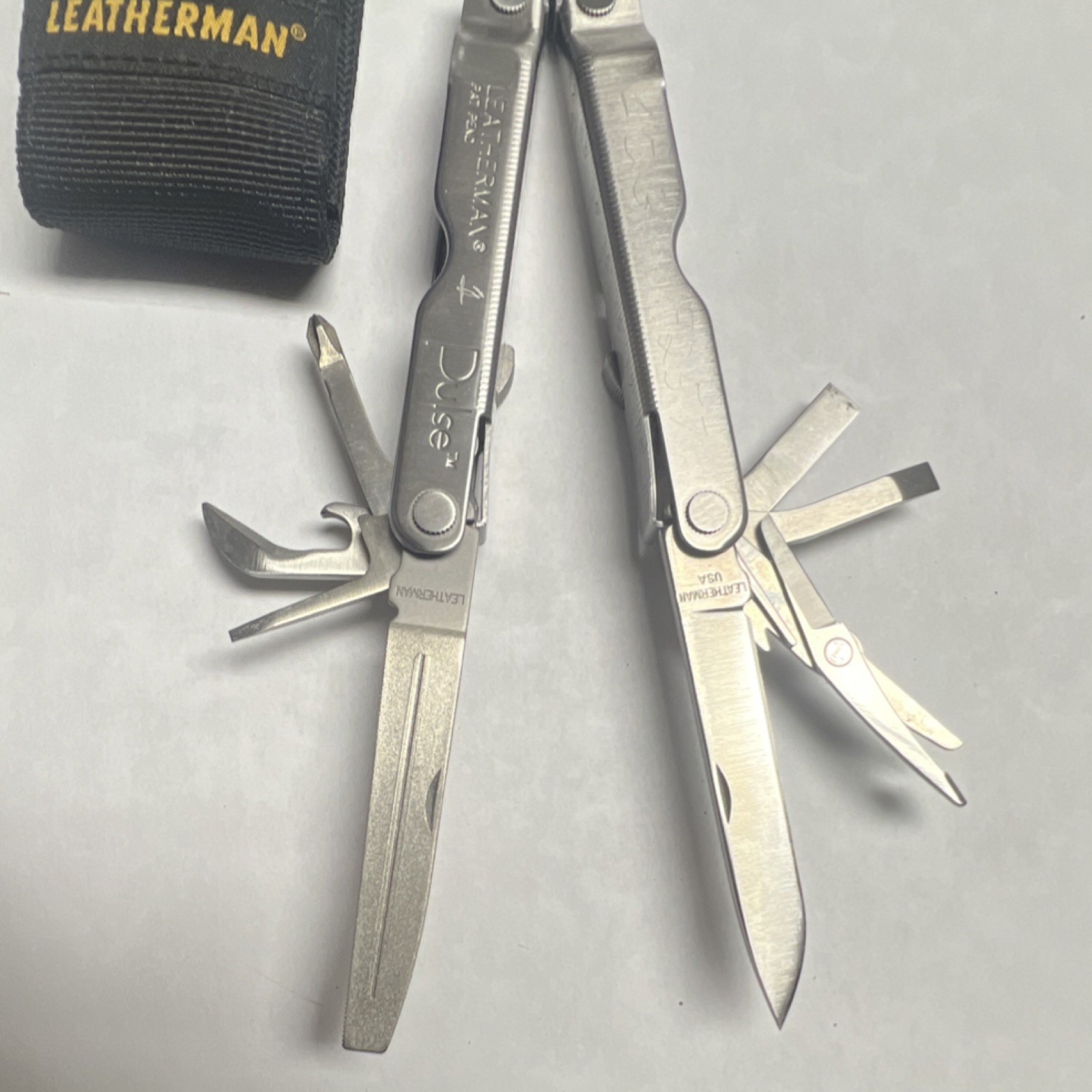 Leatherman Vintage *Retired* Pulse Multi-Tool, Stainless Steel, Nylon Sheath