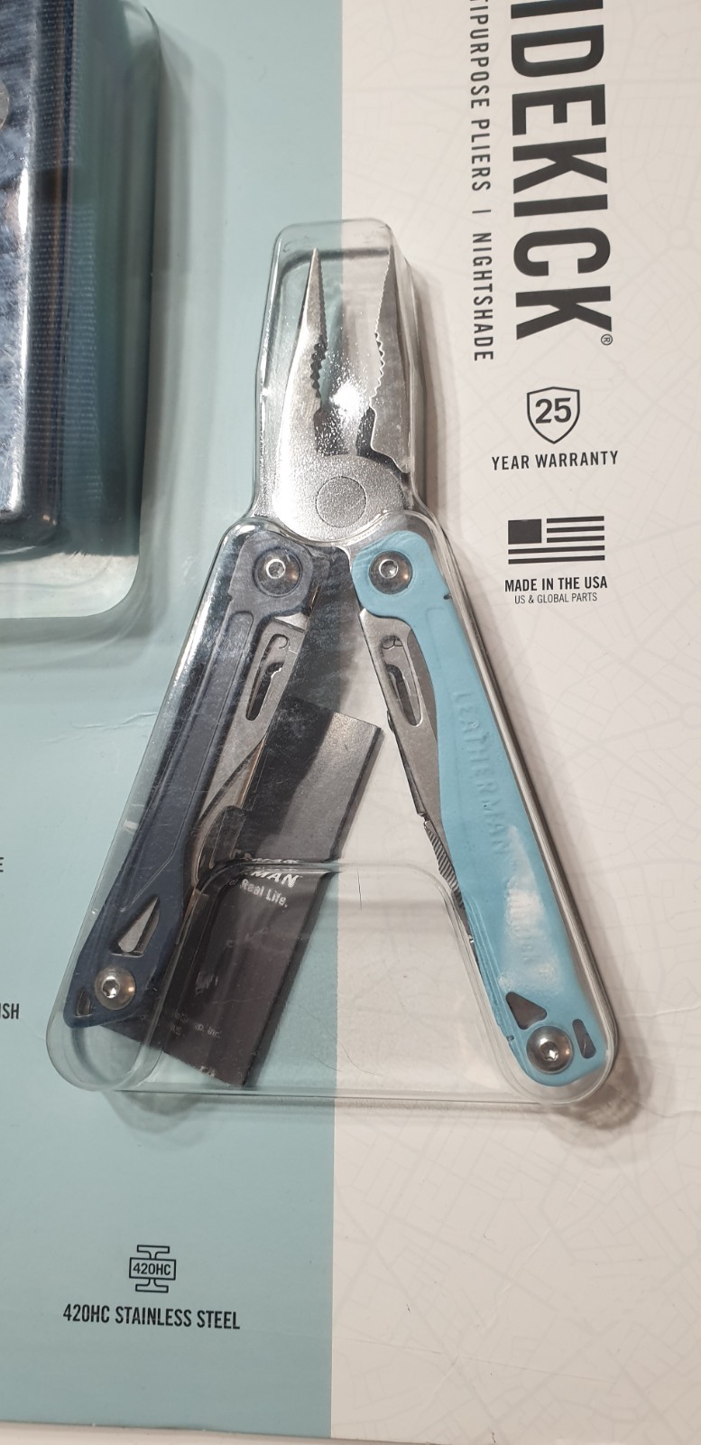 🔥 Leatherman Sidekick Collectable Rare Blue Color New In Blister Last One