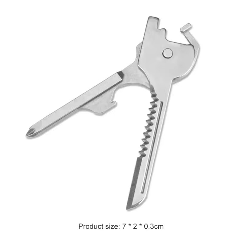 6 in 1 Useful Multifunction Knife Practical Swiss Tech Utili Key Outdoor Scre…