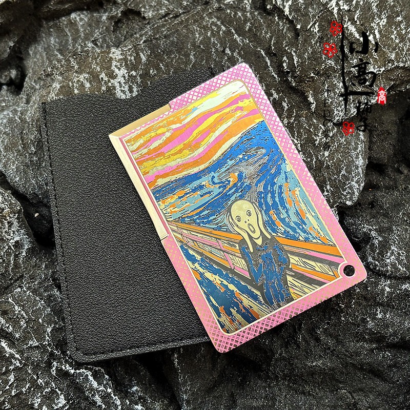 Scream Art Inspired Multifunctional Titanium alloy TC4 Tool Card Survival Daily