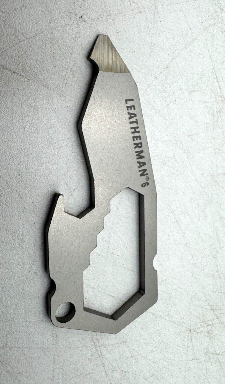 LEATHERMAN 832121 BY THE NUMBER POCKET TRAVEL TOOL #6 MULTI STAINLESS KEYCHAIN