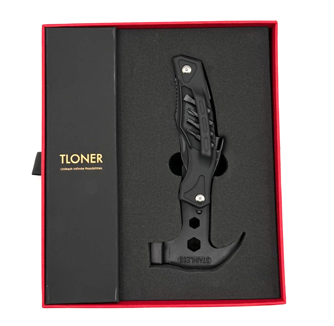 TLONER Zeus Series Multitool Hammer Survival Folding Knife Camping Emergenc New