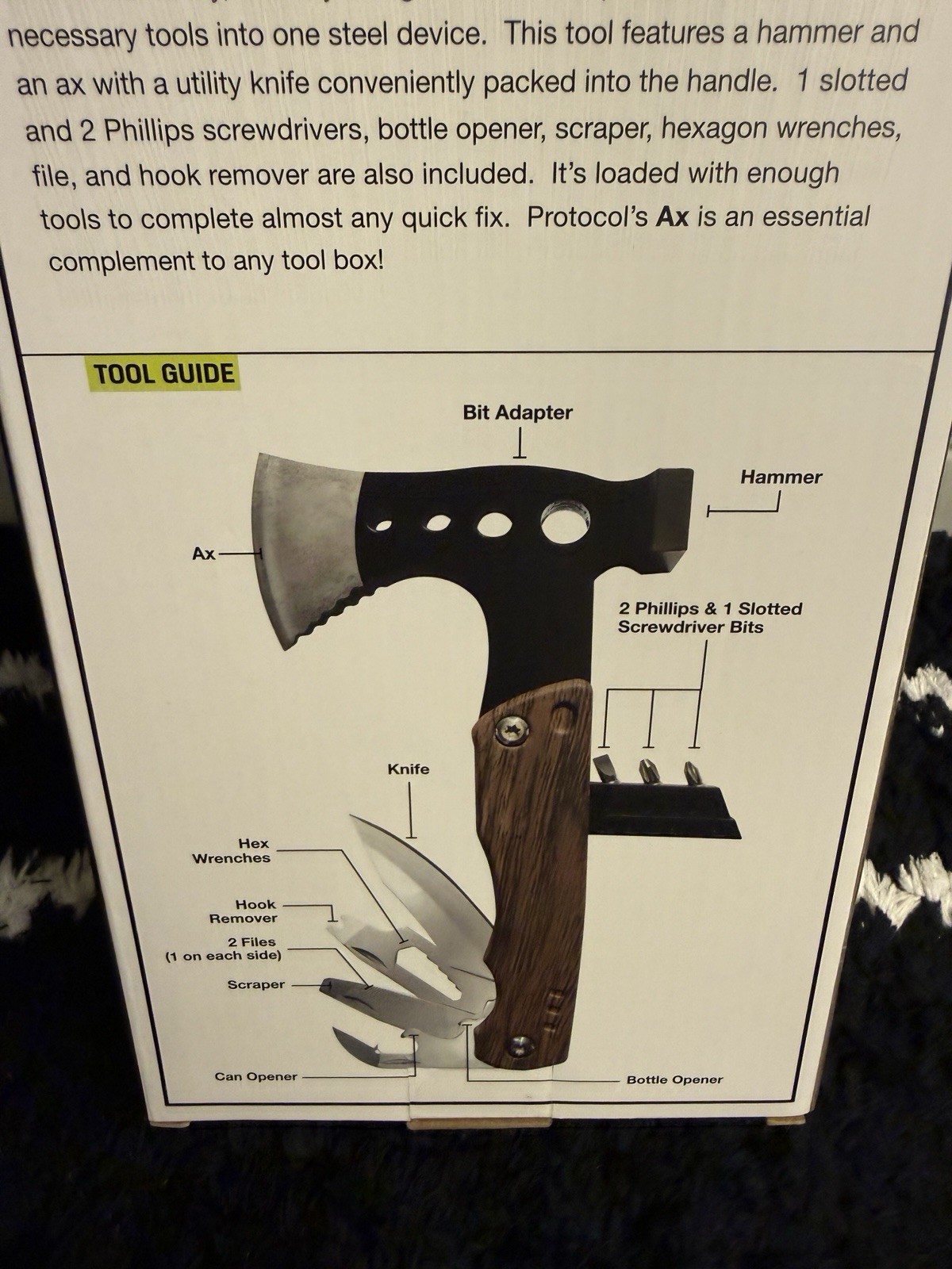 Protocol AX 17 in 1 Multipurpose Tool – BRAND NEW