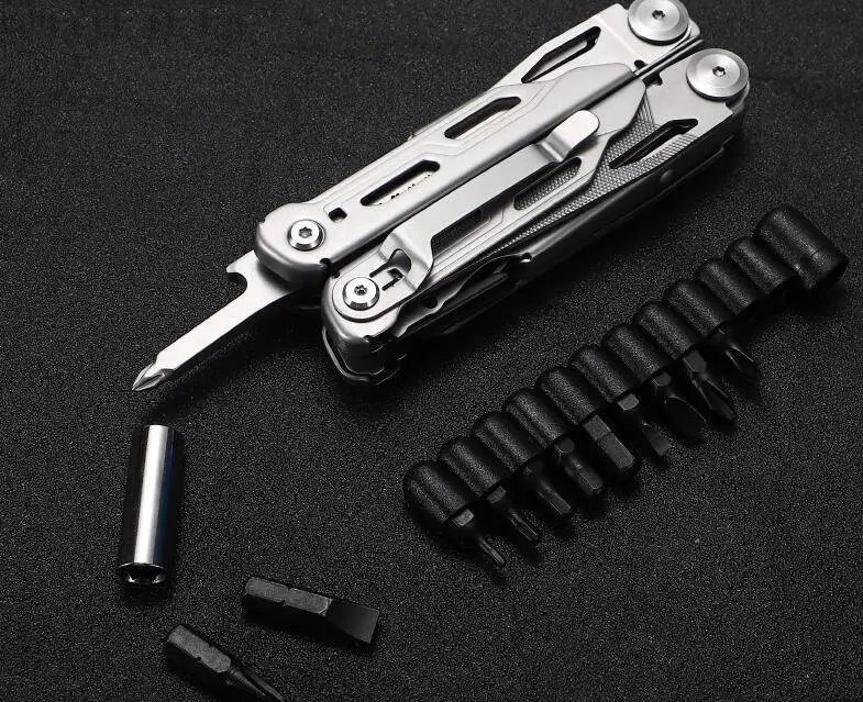 Daicamping DL10 Multi Tool Folding Pocket Knife Sheath Scissors Screw Pliers Can