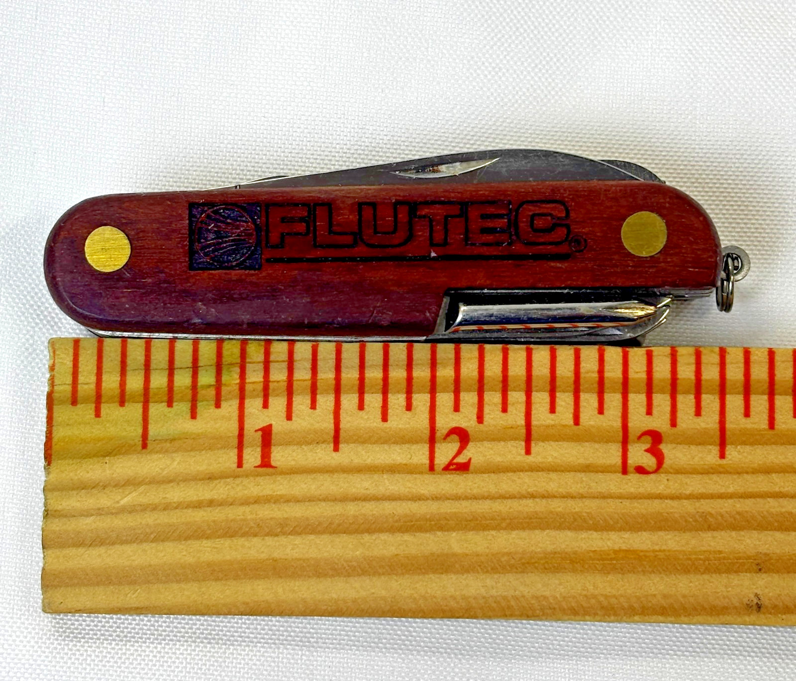 Flutec Wood Swiss Army Knife 3.5 inch 11 Tool