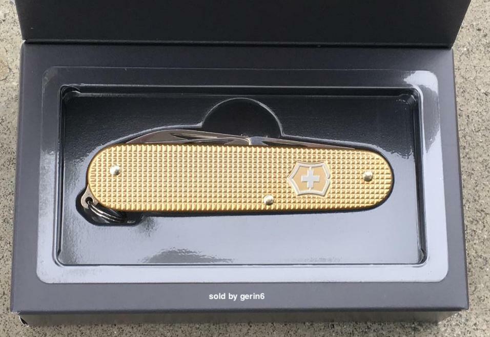 Swiss Army Knife L.E. Champagne Gold Cadet Alox Victorinox 0.2601.L19 New In Box