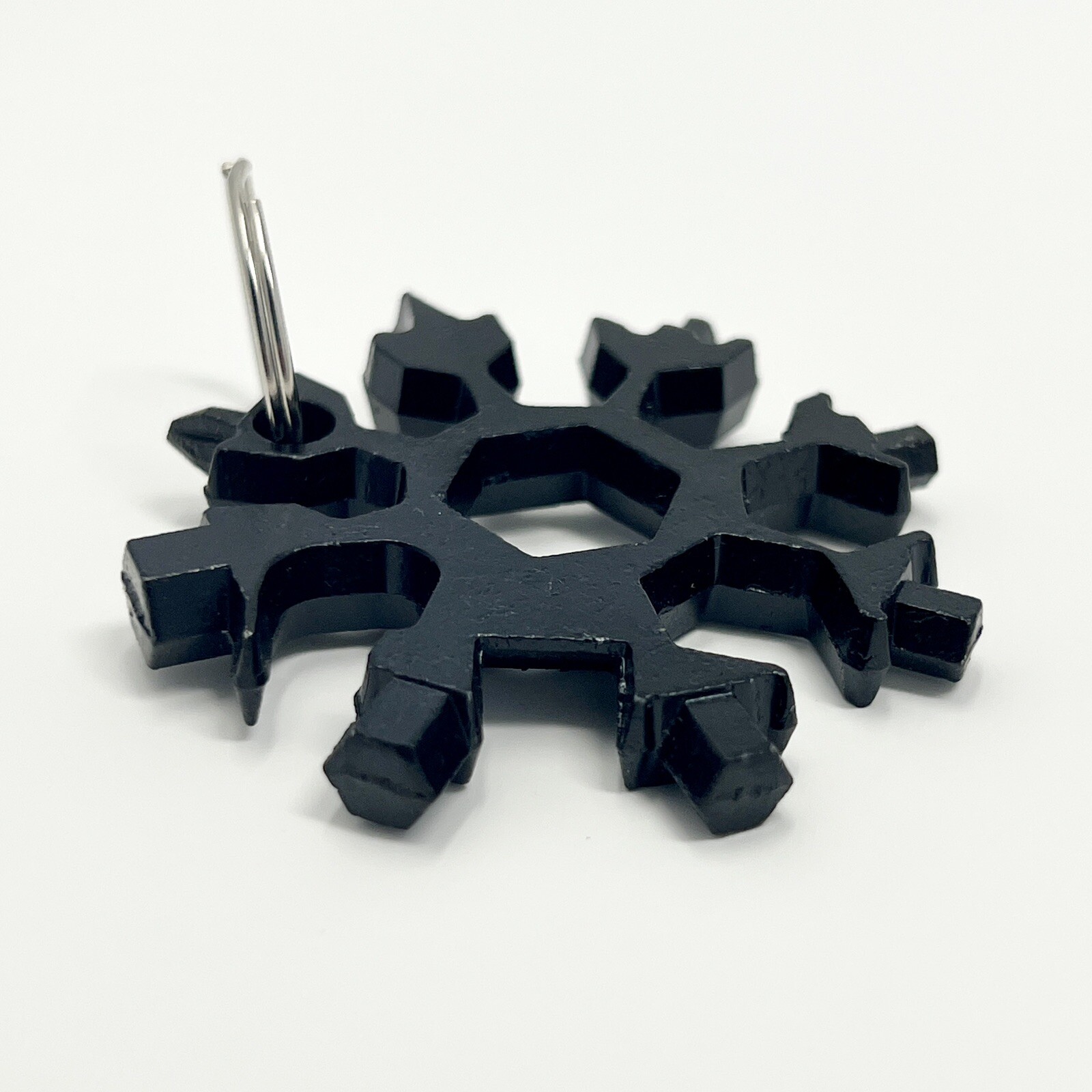 17in1 Keychain Multi Tool Crowbar Screwdriver Hex Wrench Survival EDC Gift Black