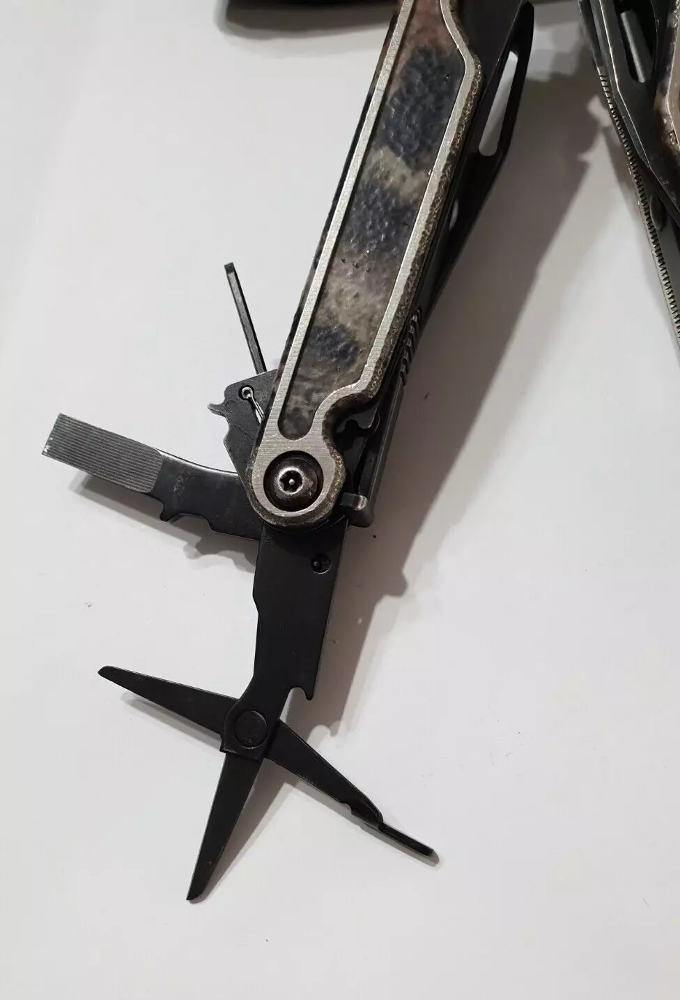 🔥 Leatherman Charge TTI BO Autumn Camo Titanium Cap Crimper CC Used Very Rare