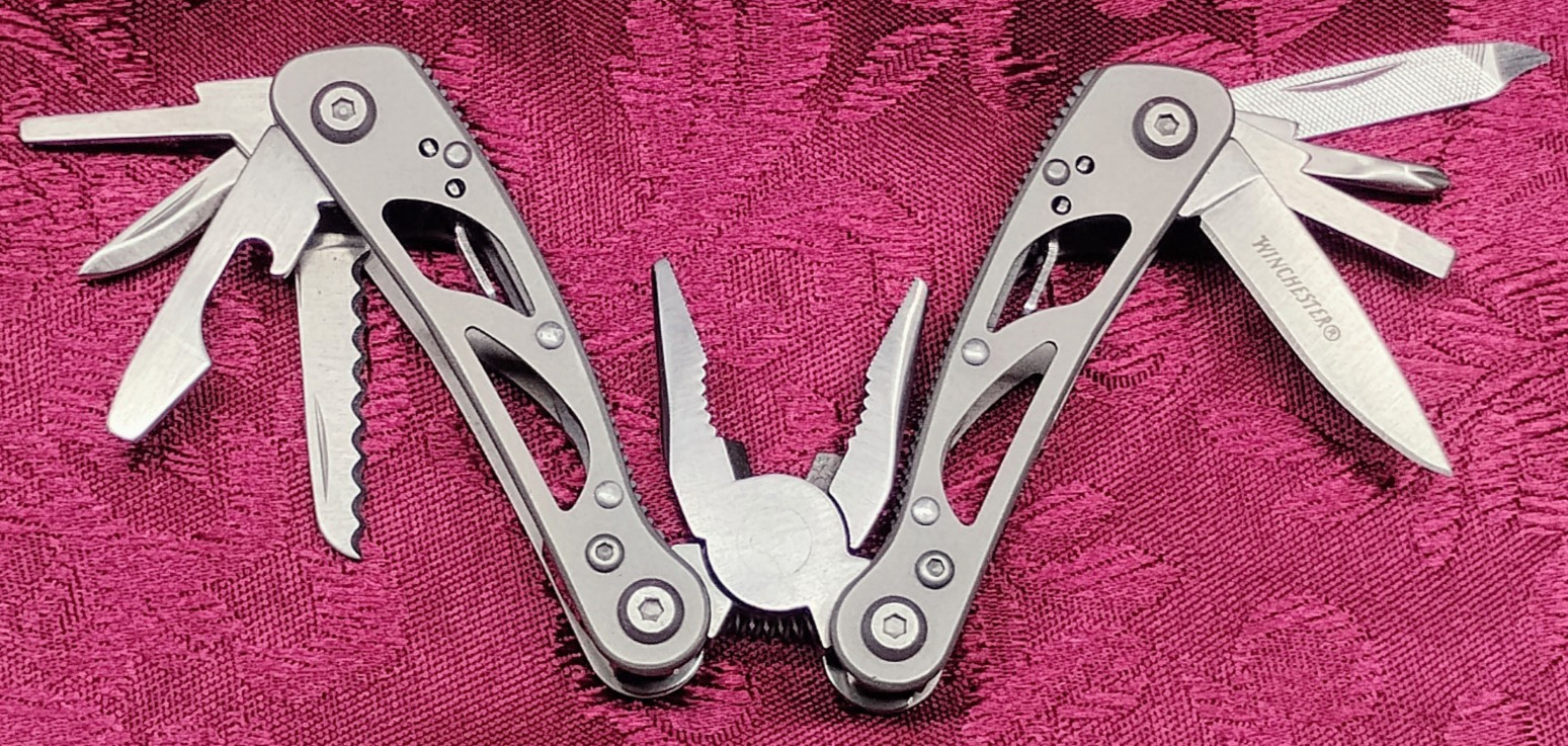Winchester Multi Tool Keychain Pocket Knife Fishing Hunting Shooting Mini Pliers
