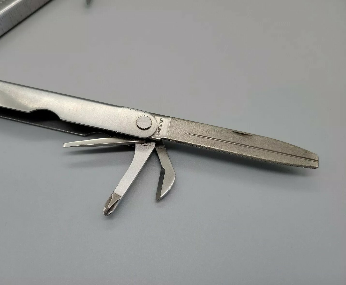 LEATHERMAN PST Multi Tool Scissors Model Dated 0398 – Silver Discontinued USA
