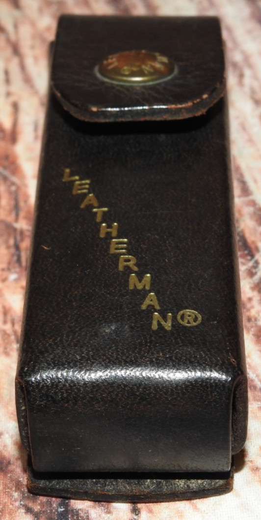 VTG Vintage Leatherman Tool 9 Multitool With Original Leather Sheath