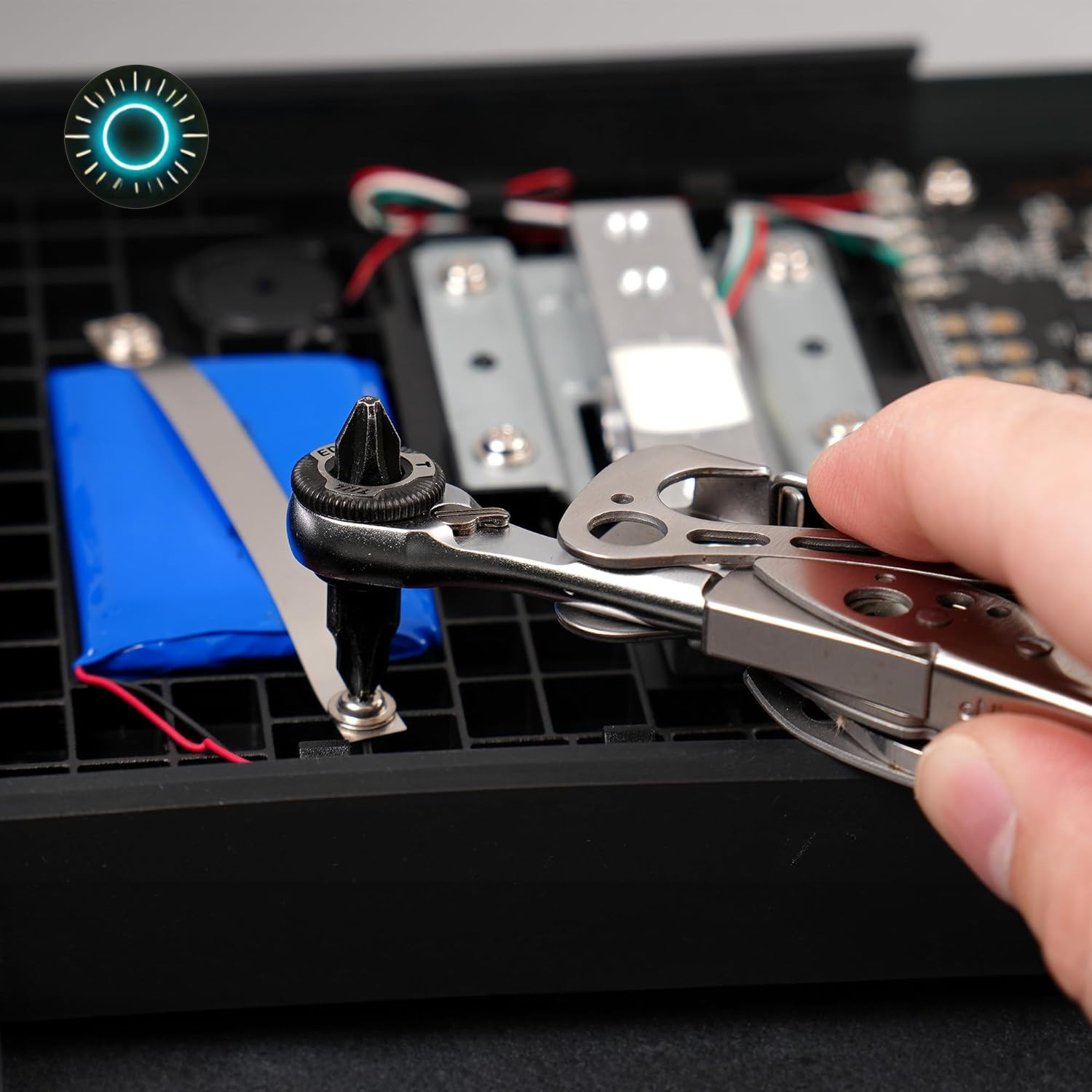 711L EDC Ratchet Wrench for Leatherman Multitools MK2 – Compact Flat End Screwdr