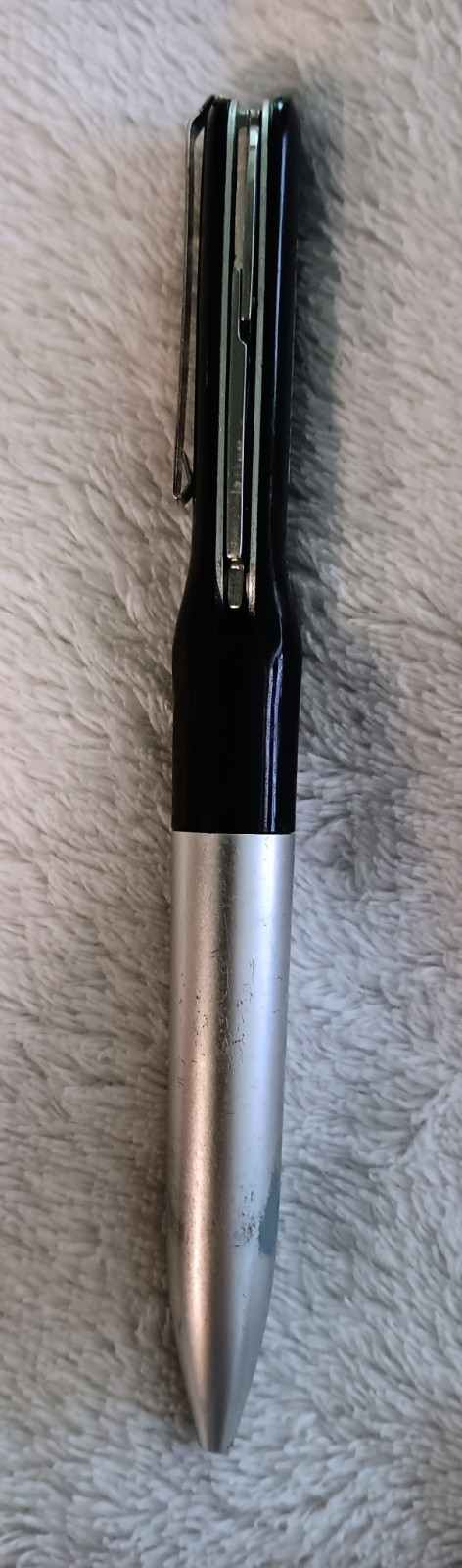 Switzerland Multi-Tool Pen 3-Tool Knife/Scissors/File Black/Silver Clip